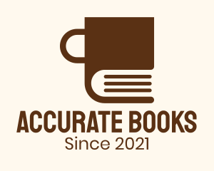 Brown Book Mug logo design