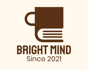 Brown Book Mug logo design