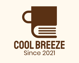 Reading - Brown Book Mug logo design