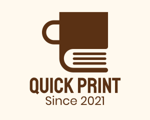 Booklet - Brown Book Mug logo design