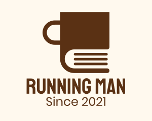 Cafe - Brown Book Mug logo design