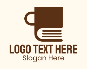 Brown Book Mug Logo