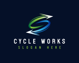 Cycle - Arrow Logistics Cycle logo design
