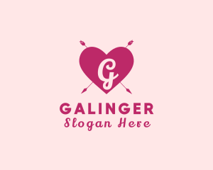 Dating App - Heart Arrow Dating App logo design