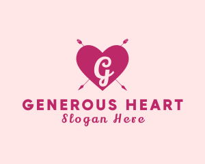 Heart Arrow Dating App  logo design