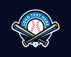 Softball - Baseball Sports League logo design