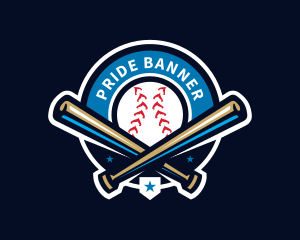 Baseball Sports League logo design