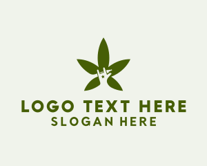 Vapor - Organic Cannabis Vape logo design