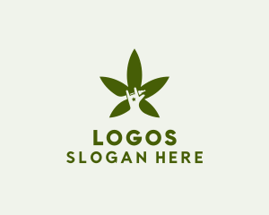 Vaping - Organic Cannabis Vape logo design
