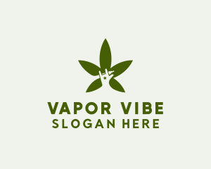 Organic Cannabis Vape logo design