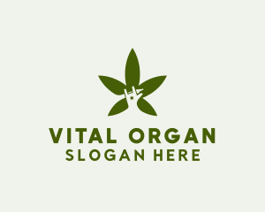 Organic Cannabis Vape logo design