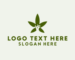 Vaping - Organic Cannabis Vape logo design