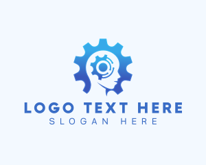 Cog - Ai Tech Head logo design