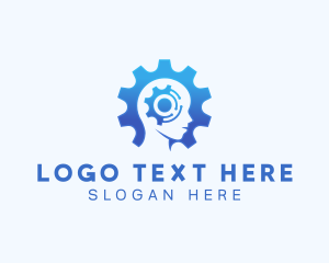 Cog - Ai Tech Head logo design