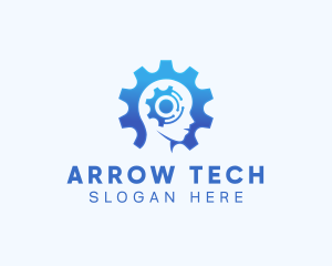 Ai Tech Head logo design