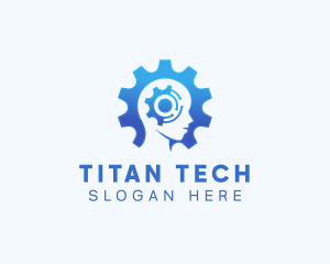 Ai Tech Head logo design