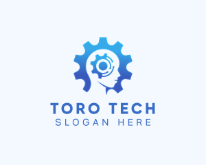 Ai Tech Head logo design