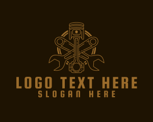 Car - Car Piston Badge logo design
