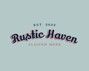 Retro Vintage Company logo design