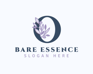 Floral Branch Letter O logo design