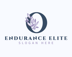 Floral Branch Letter O logo design