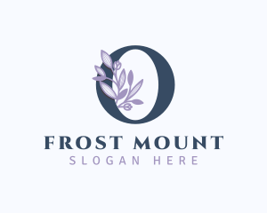 Floral Branch Letter O logo design