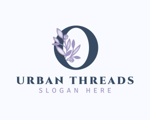 Floral Branch Letter O logo design