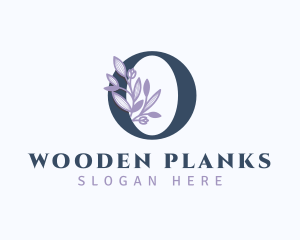 Floral Branch Letter O logo design