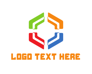 Diversity - Colorful Hexagon logo design