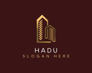 Luxury Building Apartment Logo