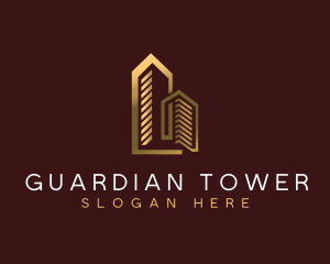 Luxury Building Apartment logo design