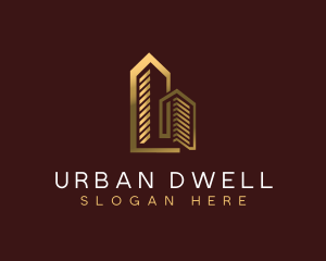 Luxury Building Apartment logo design