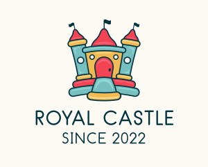 Castle - Inflatable Castle Party logo design