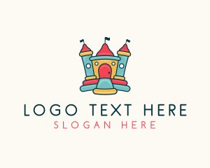 Party - Inflatable Castle Party logo design