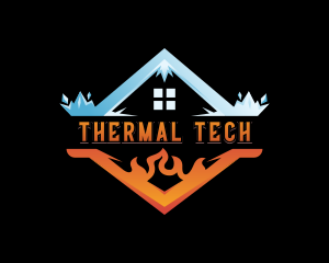 Thermal Heating HVAC logo design