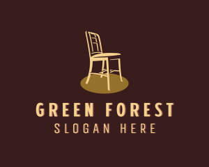 Wood Chair Furniture logo design