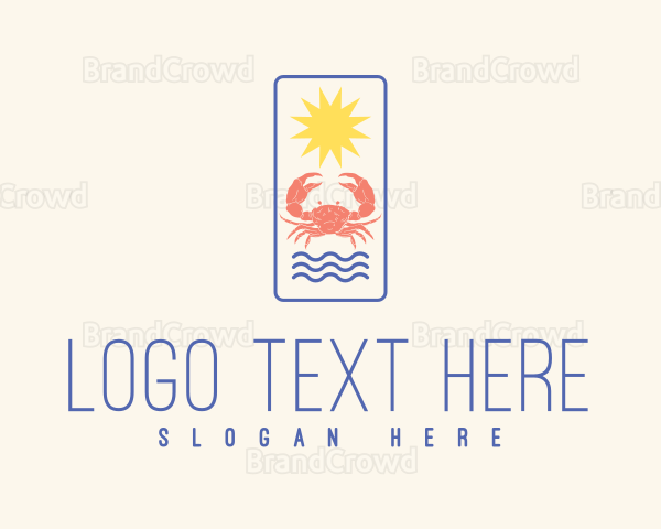 Beach Crab Restaurant Logo