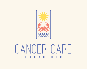 Cancer - Beach Crab Restaurant logo design