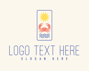 Aquarium - Beach Crab Restaurant logo design