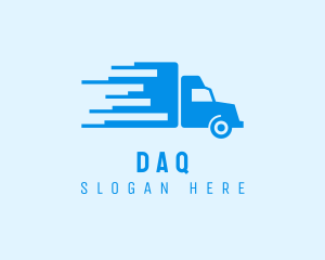 Blue - Delivery Truck Trucking logo design