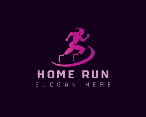 Disability Paralympic Running logo design