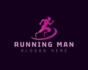 Disability Paralympic Running logo design