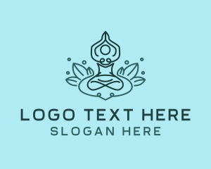 Healing - Holistic Yoga Meditation logo design