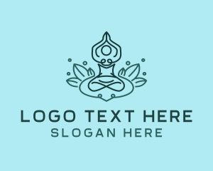 Therapeutic - Holistic Yoga Meditation logo design