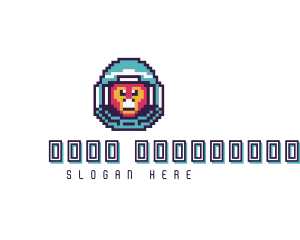 Mascot - Pixel Astronaut Primate logo design