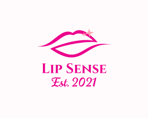 Sparkling Lips Makeup logo design