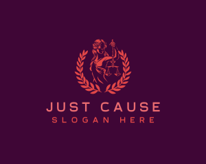 Justice - Lady Justice Scales logo design