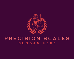 Scales - Lady Justice Scales logo design