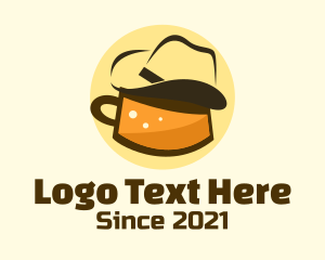 Western - Cowboy Hat Drink logo design