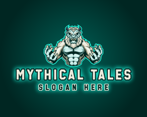 Mythical Yeti Monster logo design